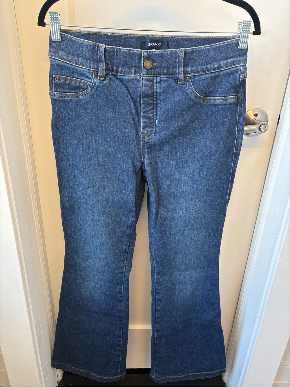 SPANX Women's Medium Blue Flare Leg Jeans